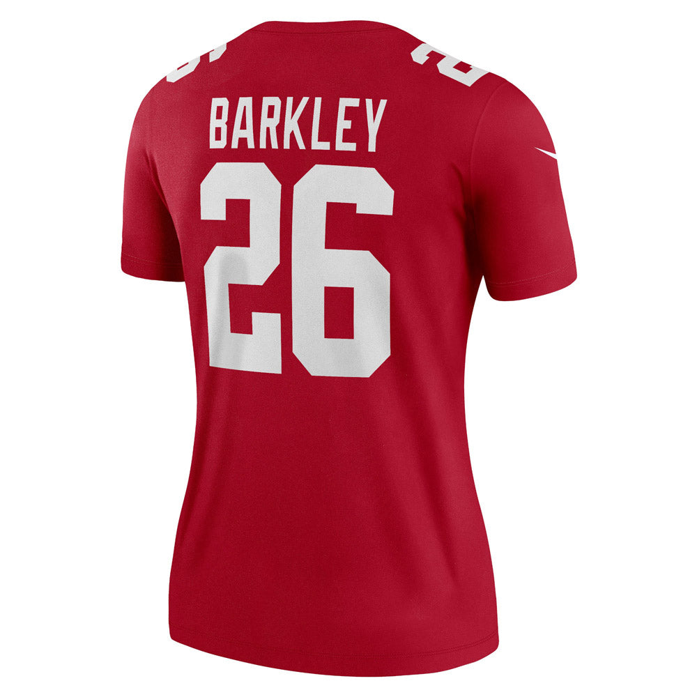 Women's New York Giants Saquon Barkley Inverted Legend Jersey Red