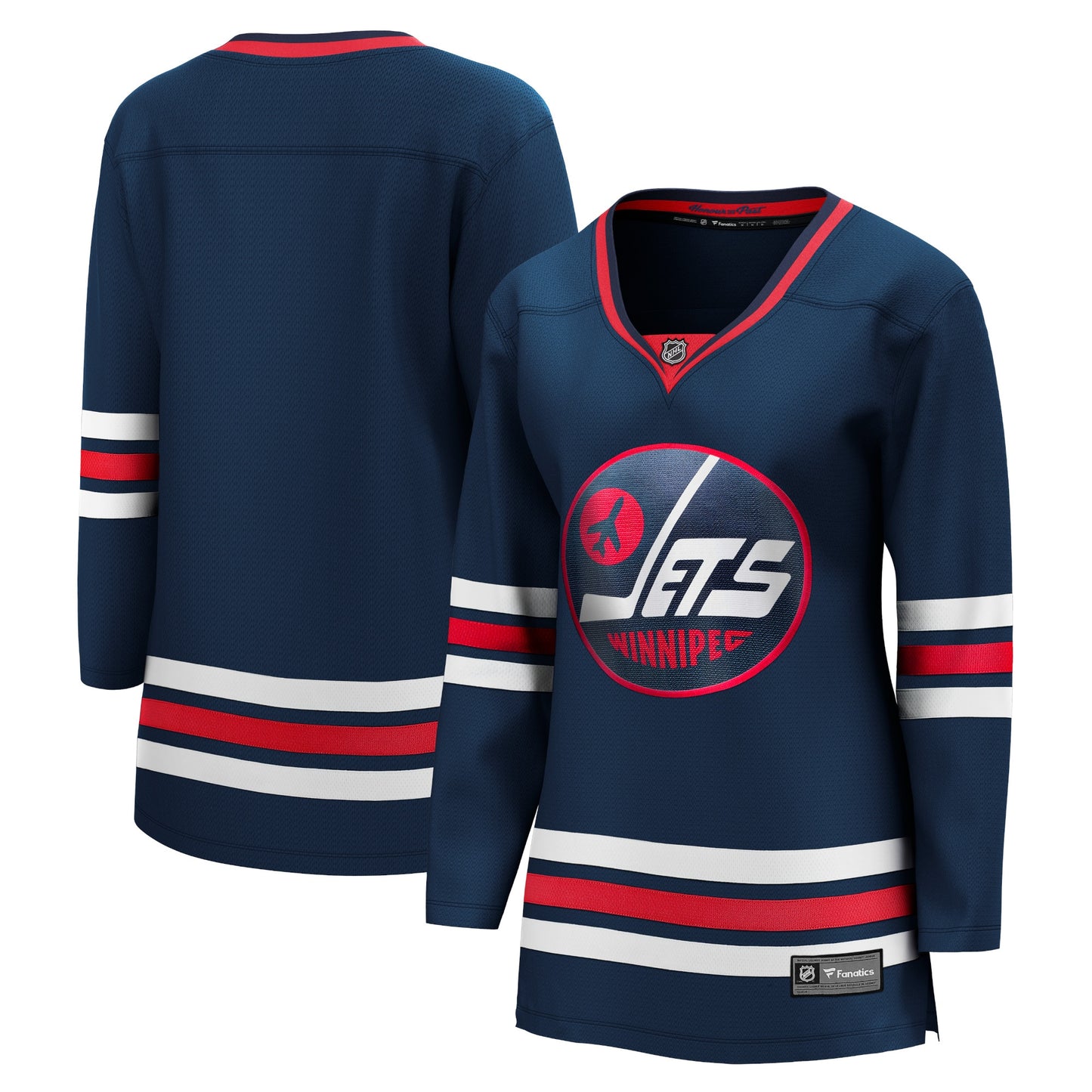 Winnipeg Jets Fanatics Branded Women's 2021/22 Alternate Premier Breakaway Player Jersey - Navy